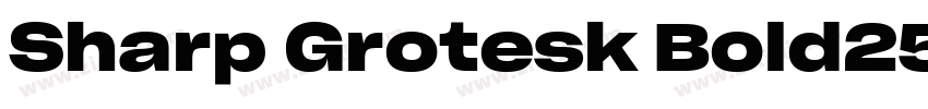 Sharp Grotesk Bold25字体转换